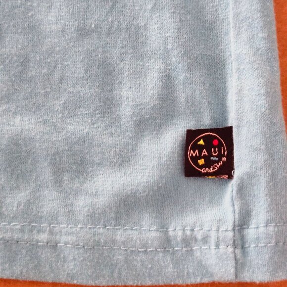 Maui & Sons Shark Graphic T-Shirt XL Ocean Blue - Picture 6 of 6